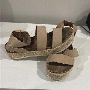 Women's Tan Espadrille Sandals